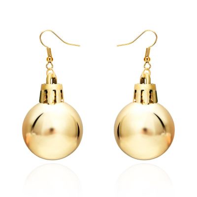 Round Ball Christmas Bulb Earrings Earrings Colorful Christmas Earrings Earrings Hook Earrings Drop Earrings Female