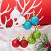 Round Ball Christmas Bulb Earrings Earrings Colorful Christmas Earrings Earrings Hook Earrings Drop Earrings Female view 2