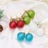 Round Ball Christmas Bulb Earrings Earrings Colorful Christmas Earrings Earrings Hook Earrings Drop Earrings Female view 3