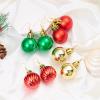 Round Ball Christmas Bulb Earrings Earrings Colorful Christmas Earrings Earrings Hook Earrings Drop Earrings Female view 4
