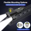 DARKFANG 1450 Lumen Tactical Flashlight Low Profile Design Rechargeable Weapon Light for Picatinny Rail view 4