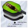 ZOLRITH Custom Pickleballs Paddles Rackets Set with Photo Design Your Own Personalized with Logo Text Pictures Indoor Outdoor Pickle Ball Paddles, 1 Paddel with 1 Storage Bag, Khaki view 4