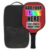 ZOLRITH Personalized Pickle Ball Paddles Set, 1 Paddel with 1 Storage Bag, Custom Photo Text Logo Pickleballs Paddles Comfort Pickle Ball Paddles, Customized Gift for Christmas Fathers Day, Brown view 1