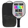 ZOLRITH Personalized Pickle Ball Paddles Set, 1 Paddel with 1 Storage Bag, Custom Photo Text Logo Pickleballs Paddles Comfort Pickle Ball Paddles, Customized Gift for Christmas Fathers Day, Silver view 1