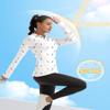 FKEEP Women's Polo Shirts Long Sleeve UPF 50+ Sun Protection Tennis Golf Workout Tops Sport Zipper V Neck (Golf Pattern, L) view 3