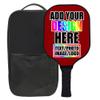 ZOLRITH Custom Pickleballs Paddles Set, 1 Paddel with 1 Storage Bag, Personalized Your Name Logo Text Pickle Ball Rackets Customized Gift for Men Women Dad Mom, DarkRed view 1