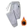 Buddhi Mens Winter Warm Fleece Pants Sherpa Fleece Lined Jogger Pants Sweatpants Running Jogger Pants Thermal Fleece Jogger Pants Athletic Sweatpants Winter Warm Track Pants Grey view 2