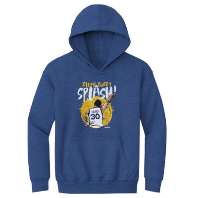 500 LEVEL Steph Curry Youth Sweatshirt (Youth Hoodie, Large, Heather Royal) - Steph Curry Splash Y WHT