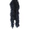 ihreesy Turkey Feather Boas,2m 90g Natural Fluffy Feather Boa Shawl Scarf for Halloween Costume Wedding Party Decoration,Black
