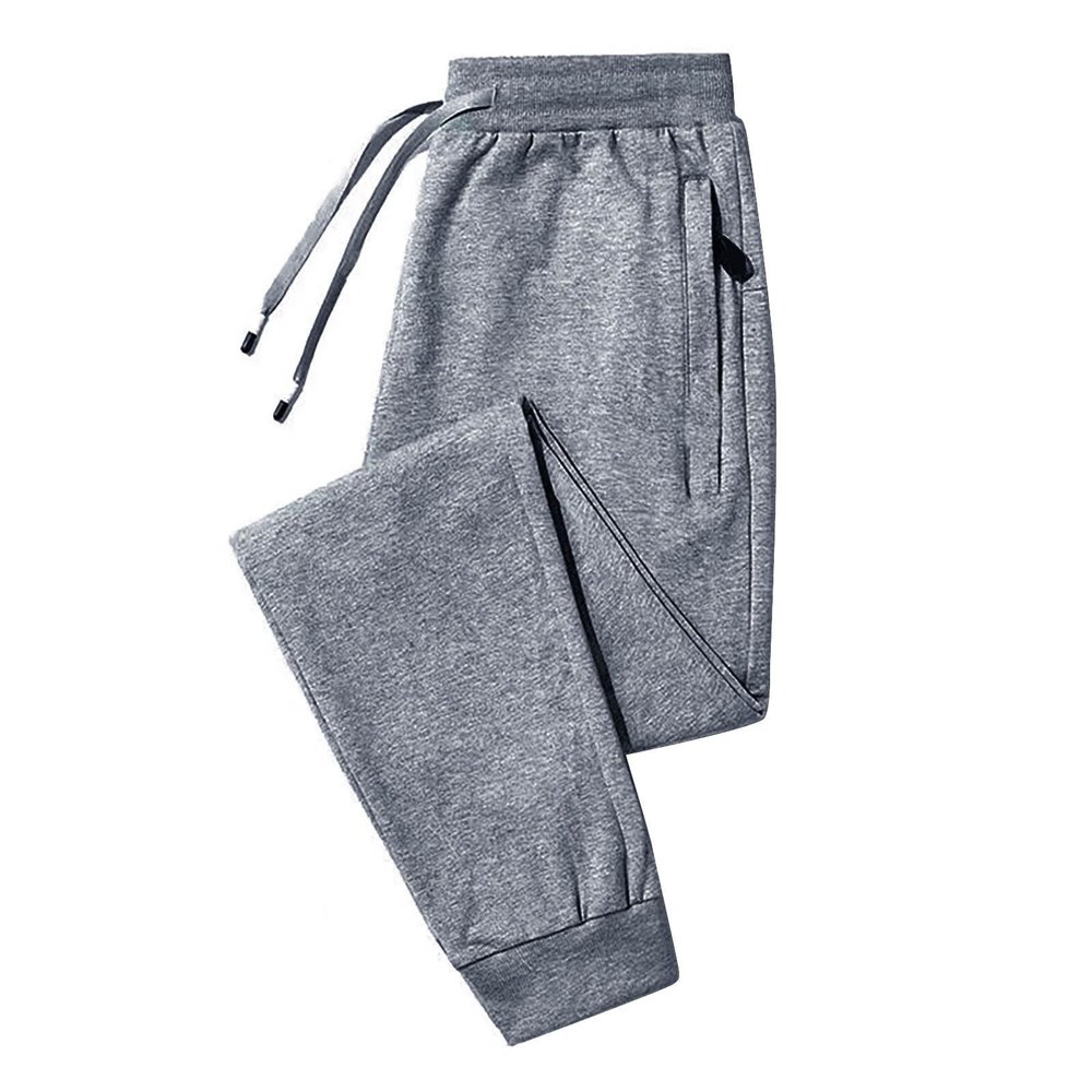 Buddhi Mens Winter Warm Fleece Pants Sherpa Fleece Lined Jogger Pants Sweatpants Running Jogger Pants Thermal Fleece Jogger Pants Athletic Sweatpants Winter Warm Track Pants Dark Gray
