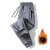Buddhi Mens Winter Warm Fleece Pants Sherpa Fleece Lined Jogger Pants Sweatpants Running Jogger Pants Thermal Fleece Jogger Pants Athletic Sweatpants Winter Warm Track Pants Dark Gray view 2