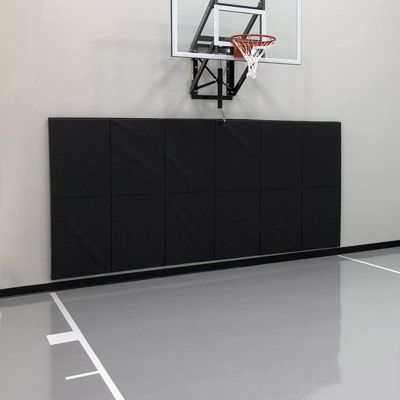 PROGOAL Gym Wall Paddings Basketball Court Wall Protection Pad - 2Thick Foam Wall Mat Durable Protector for Wall-Mounted Basketball Hoops Garage Taekwondo60" Lx24 Wx2 T