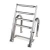 4 Step Inboard Boat Ladder Stainless Steel Marine Yacht Ladder/Swim Deck Ladder with Pedal Hand Railing Folding Rear Entry Pontoon Pool Boat Ladder view 3