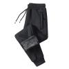 Buddhi Mens Winter Warm Fleece Pants Sherpa Fleece Lined Jogger Pants Sweatpants Running Jogger Pants Thermal Fleece Jogger Pants Athletic Sweatpants Winter Warm Track Pants Black view 1