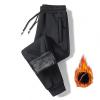 Buddhi Mens Winter Warm Fleece Pants Sherpa Fleece Lined Jogger Pants Sweatpants Running Jogger Pants Thermal Fleece Jogger Pants Athletic Sweatpants Winter Warm Track Pants Black view 2