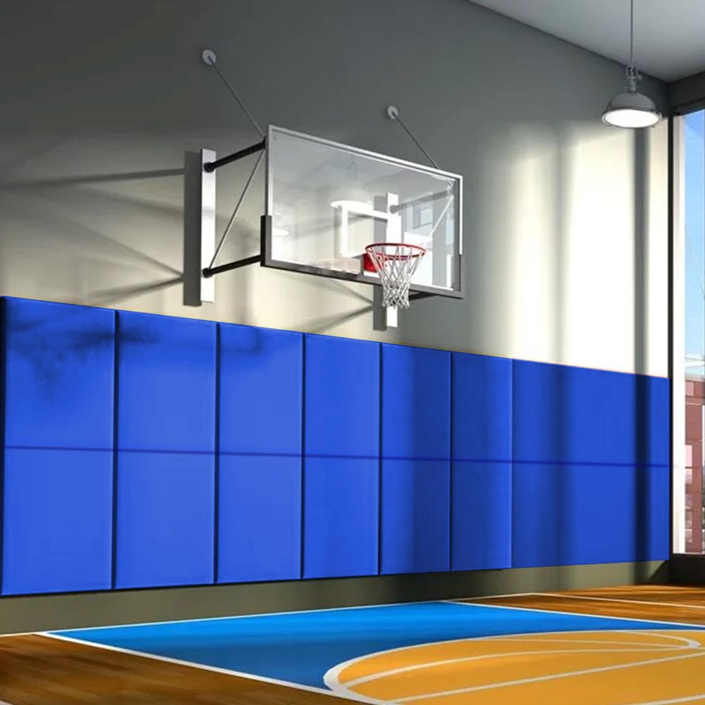 PROGOAL 60"/72" High Gym Wall Padding 2" Thick Foam Basketball Court Wall Mount Protector for Garage Taekwondo Babyroom - Durable Waterproof Anti-Cushion