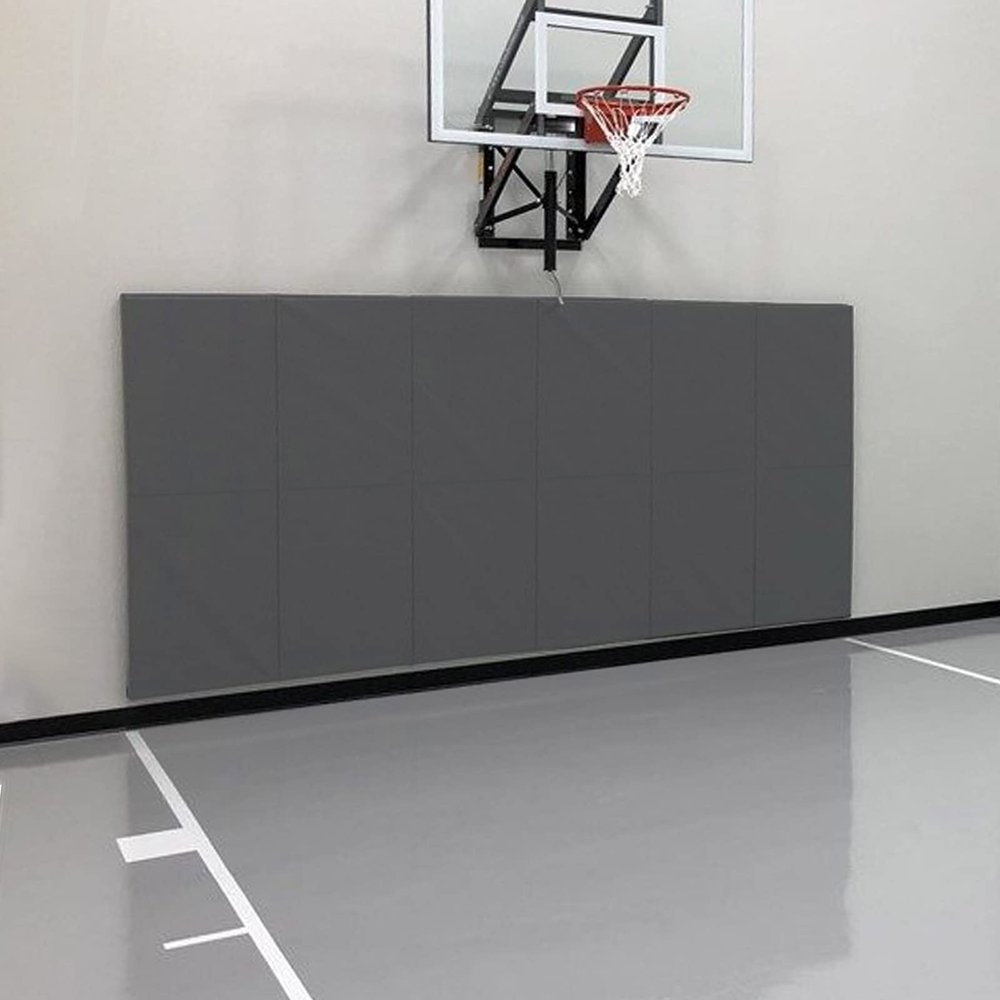 PROGOAL Gym Wall Paddings Basketball Court Wall Protection Pad - 2Thick Foam Wall Mat Durable Protector for Wall-Mounted Basketball Hoops Garage Taekwondo72" Lx20 W