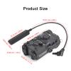 Nylon Plastic Airsoft Box Tactical Aiming Laser Sight, 8 Modes with Red Laser+White Light+IR Laser, for AEG GBB CQB Picatinny Rail view 2