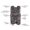 Nylon Plastic Airsoft Box Tactical Aiming Laser Sight, 8 Modes with Red Laser+White Light+IR Laser, for AEG GBB CQB Picatinny Rail view 3