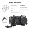 Nylon Plastic Airsoft Box Tactical Aiming Laser Sight, 8 Modes with Red Laser+White Light+IR Laser, for AEG GBB CQB Picatinny Rail view 4