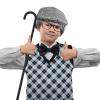 ATTBEA Old Man Costume for Kids 100 Days of School Costume for Unisex with Old Man Hat, Old Person Glasses, Costume Cane Grandpa Vest view 3