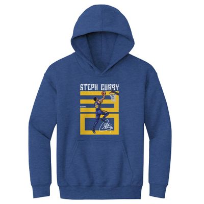 500 LEVEL Steph Curry Youth Sweatshirt (Youth Hoodie, X-Large, Heather Royal) - Steph Curry Number Y WHT