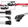 accessorypart Compatible with Jeep Limited 2014-2026 ACE-1 Car Roof Rack Cross Bar Grey Aluminium 2 Bars view 3