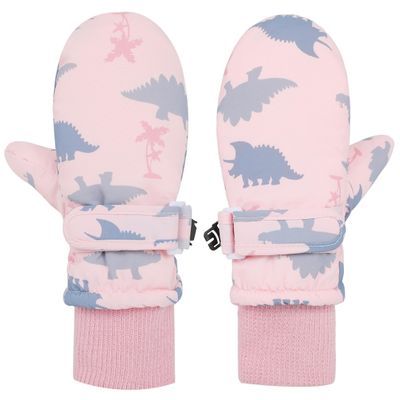 Toddler Gloves Toddler Mittens Boys Snow Waterproof Mittens Kids Winter Lined Fleece Gloves