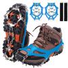 WIN.MAX Crampons for Shoes, Traction Cleats Ice Snow Grips with 19 Stainless Steel Spikes, Shoe Talons Anti - Slip Boots Spikes for Walking, Jogging, Climbing and Hiking (Blue, XL) view 1