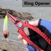 7-inch Fishing Pliers, Saltwater Resistant Aluminium Metal Multifunctional Fishing Tools, Comfortable and Slip Resistant Handle, Braided Line Cutter, Hook Remover, Crimper and Sheath - Silver view 3