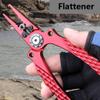 7-inch Fishing Pliers, Saltwater Resistant Aluminium Metal Multifunctional Fishing Tools, Comfortable and Slip Resistant Handle, Braided Line Cutter, Hook Remover, Crimper and Sheath - Silver view 4