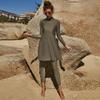 ABEWIP Muslim Swimsuits for Women Burkini Bathing Suits Full Body Modest Swimwear Islamic Swimming Suit Green Style 1 XL view 3