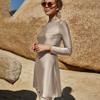 ABEWIP Muslim Swimsuits for Women Burkini Bathing Suits Full Body Modest Swimwear Islamic Swimming Suit Apricot Style 2 XL view 3