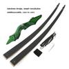 60 Inch Black Hunter Takedown Longbow 20-60lbs Traditional Wood Longbow with Bamboo Core Limbs Right/Left Handed American Hunting Longbow for Outdoor Hunting Shooting (20 Lbs, Green Bow/Left Handed) view 3