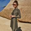 ABEWIP Muslim Swimsuits for Women Burkini Bathing Suits Full Body Modest Swimwear Islamic Swimming Suit Green Style 2 S view 2