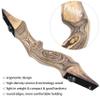 ZSHJGJR 60 Black Hunter Original Recurve Bow for Adults American Hunting Longbow Archery Bow 20-60lbs Right Handed for Archery Hunting Shooting Practice (Wood, 35lbs) view 4