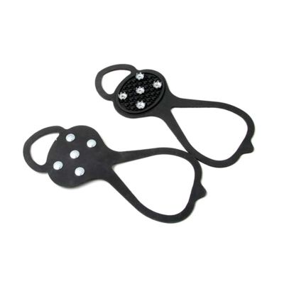 Outdoor Crampons 10-Tooth Anti-Skating Claws Ice Climbing Mountaineering Rock Climbing Snow Non-Slip Shoe Set Shoe Nail Grips (Color : Child 5M)