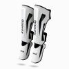 KUANG QUAN Muay Thai Shin Guards, Muay Thai Martial Arts Kicking Leg Instep Protection Pads Sparring Gear,for Kickboxing MMA Training and Sparring,Professional MMA Equipment (Black-White, Medium) view 3