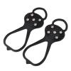 GAJUST Gourd Shaped Lightweight Snow Claw Nails Shoe Covers Snow Five-Tooth Crampon Outdoor Non-Slip Shoe Cover Rain Gear Household (Color : A Pair, Size : L) view 1