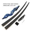 60 Inch Black Hunter Takedown Longbow 20-60lbs Traditional Wood Longbow with Bamboo Core Limbs Right/Left Handed American Hunting Longbow for Outdoor Hunting Shooting (30 Lbs, Blue Bow/Left Handed) view 3