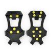 Outdoor Crampons 10-Tooth Anti-Skating Claws Ice Climbing Mountaineering Rock Climbing Snow Non-Slip Shoe Set Shoe Nail Grips (Color : S) view 1