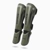 KUANG QUAN Muay Thai Shin Guards, Muay Thai Martial Arts Kicking Leg Instep Protection Pads Sparring Gear,for Kickboxing MMA Training and Sparring,Professional MMA Equipment (Olive Green, Medium) view 3