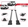 accessorypart Compatible with Jeep Limited 2014-2026 Fly Model Car Roof Rack Cross Bar Grey Aluminium 2 Bars view 3