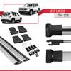 accessorypart Compatible with Jeep Limited 2014-2026 Fly Model Car Roof Rack Cross Bar Grey Aluminium 2 Bars view 4