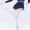 Daydance Navy Blue Teen Girls Ballet Skirt Womn Pull On Pointe Skirt for Dance, Gymnastics, Cheerleading view 2