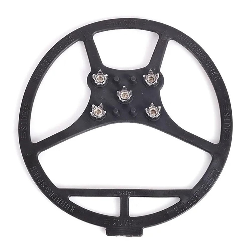 GAJUST 5 Teeth Nails Ice Gripper Stud Shoes Women Men Crampons Ice Gripper Spike Grips Cleats for Snow Studs Non-Slip Climbing Hiking (Size : L EU 40-46)
