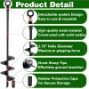 Fabulas Ground Anchors Heavy Duty, Swing Set Anchor Kit 18 Inch 8 Pack Screw in Earth Anchors Trampoline Stakes High Wind Metal Auger Anchor for Shed Tent Carports Securing Animals Camping Mobile Home view 2