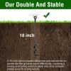 Fabulas Ground Anchors Heavy Duty, Swing Set Anchor Kit 18 Inch 8 Pack Screw in Earth Anchors Trampoline Stakes High Wind Metal Auger Anchor for Shed Tent Carports Securing Animals Camping Mobile Home view 4