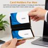 Tofficu Golden Mini Briefcase Metal Business Card Holder - Portable Aluminum Card Case for Professional Image, Large Capacity, Lightweight Miniature Briefcase for Business Meetings and Events view 3