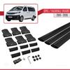 accessorypart Compatible with Opel Vivaro C 2019-2025 Fly Model Car Roof Rack Cross Bar Black Aluminium 3 Bars view 4